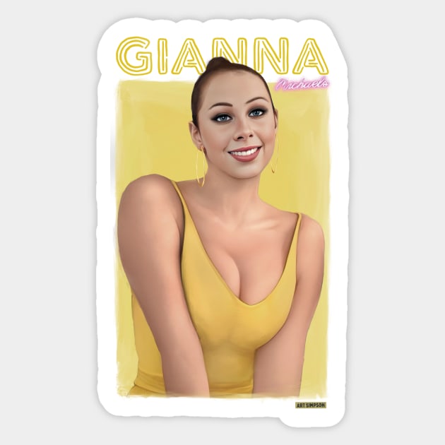 Gianna Sticker by Art Simpson